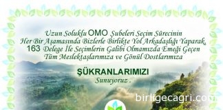 Birliğe Çağrı MYK’dan Teşekkür Mesajı