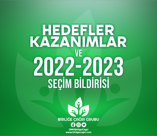İşte Kazanımlarımız, İşte 2022-2023 Dönemi Hedeflerimiz.