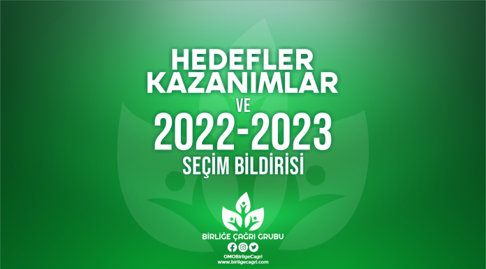 İşte Kazanımlarımız, İşte 2022-2023 Dönemi Hedeflerimiz.