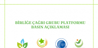 BİRLİĞE ÇAĞRI GRUBU PLATFORMU BASIN AÇIKLAMASI