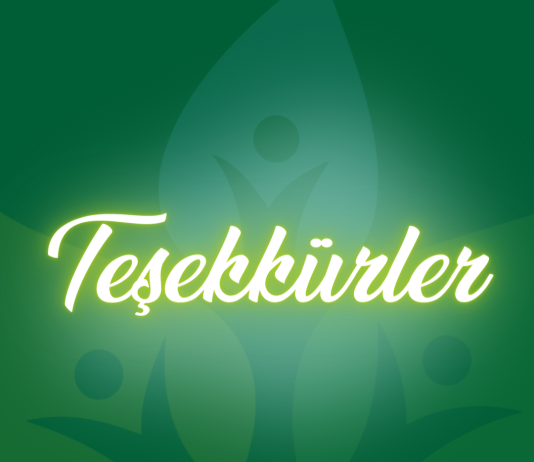 Teşekkürler!